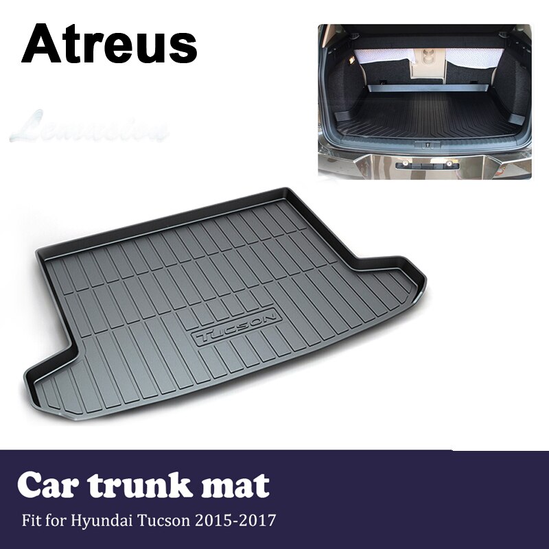 Atreus Anti-slip 방수 자동차 트렁크 매트 트레이화물 바닥 라이너 카펫 패드 현대 투싼 2015 2016 2017
